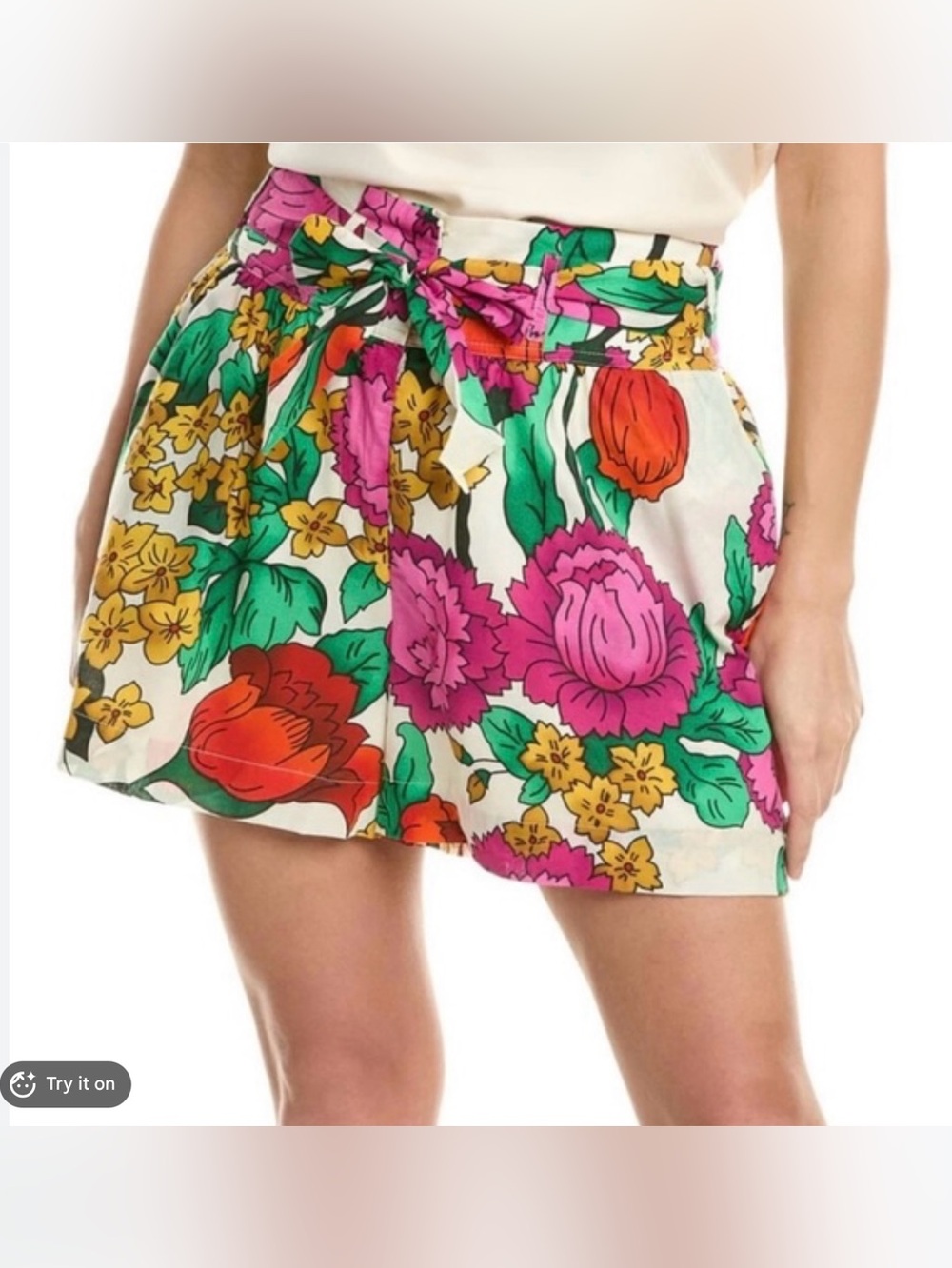 Flora Bea NYC Ambrose Floral Short High Rise Size Small